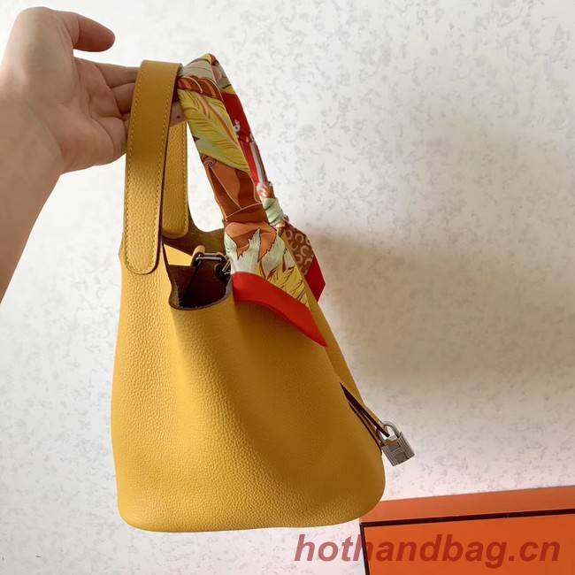 Hermes Picotin Lock PM Bags Original Leather H8688 yellow