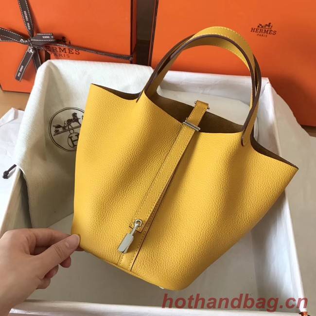 Hermes Picotin Lock PM Bags Original Leather H8688 yellow