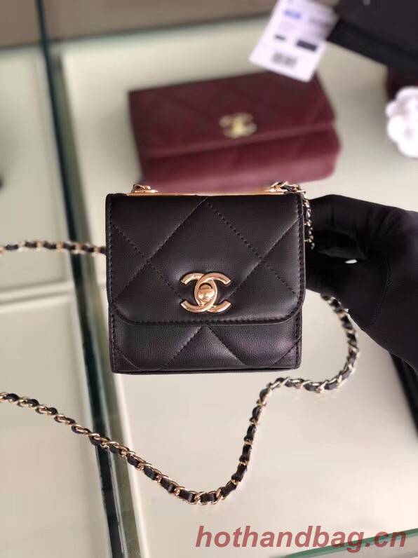 Chanel flap bag Lambskin & Gold-Tone Metal 3797 black