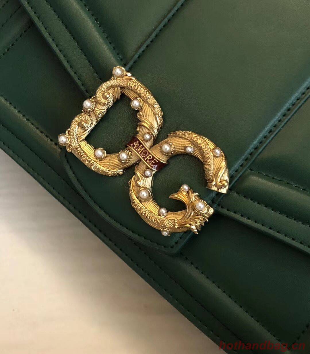 Dolce & Gabbana Origianl Leather Bag 4916 Green