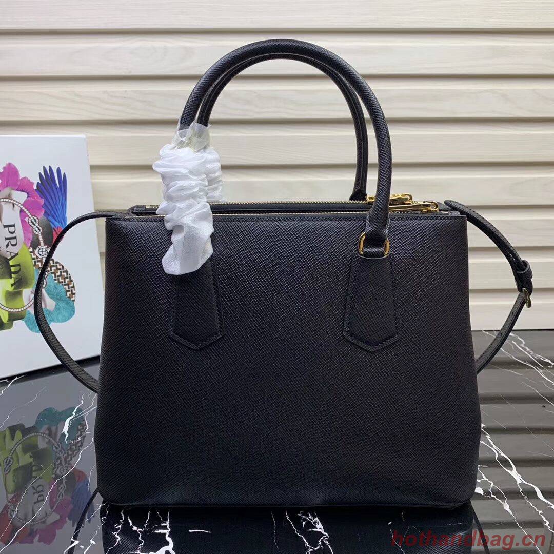Prada Galleria Saffiano Leather Bag 1BA232 Black