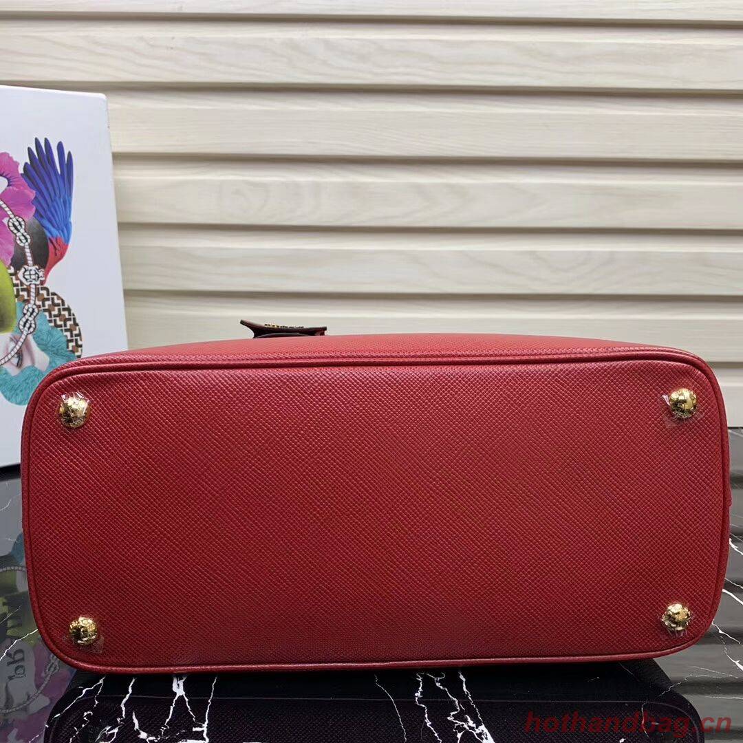 Prada Galleria Saffiano Leather Bag 1BA232 Red