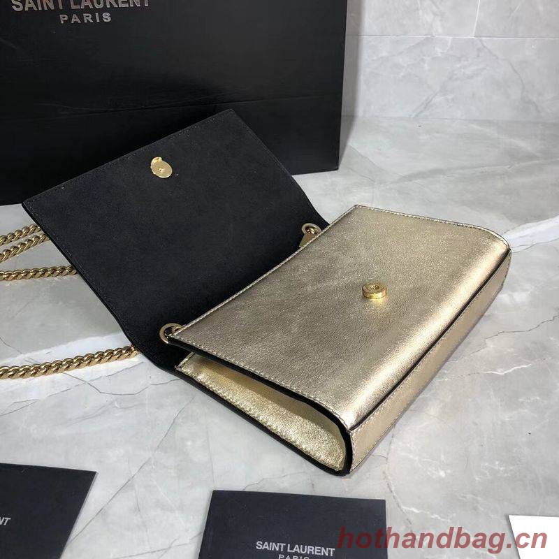 Yves Saint Laurent Kate Small Sheepskin Shoulder Bag Y469390 Gold