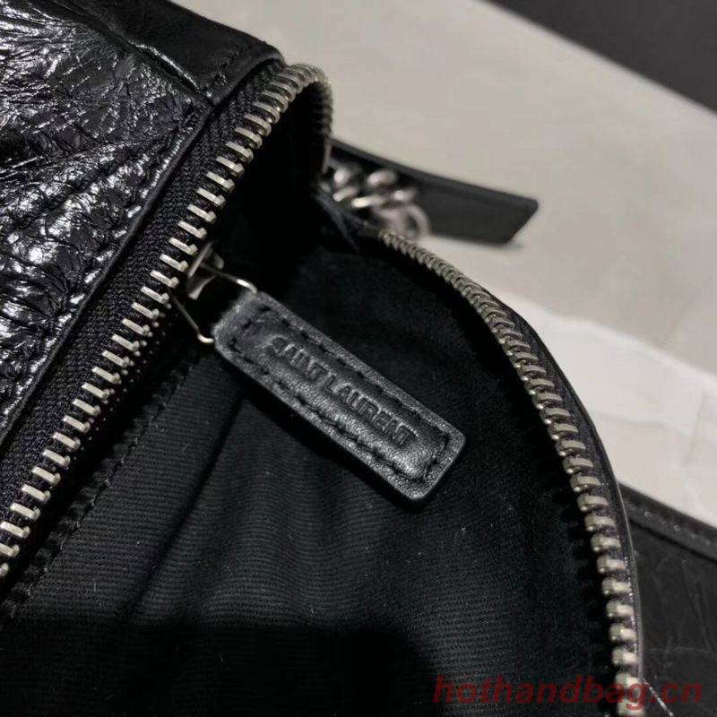 Yves Saint Laurent Niki Leather Shoulder Bag Y577124 Black