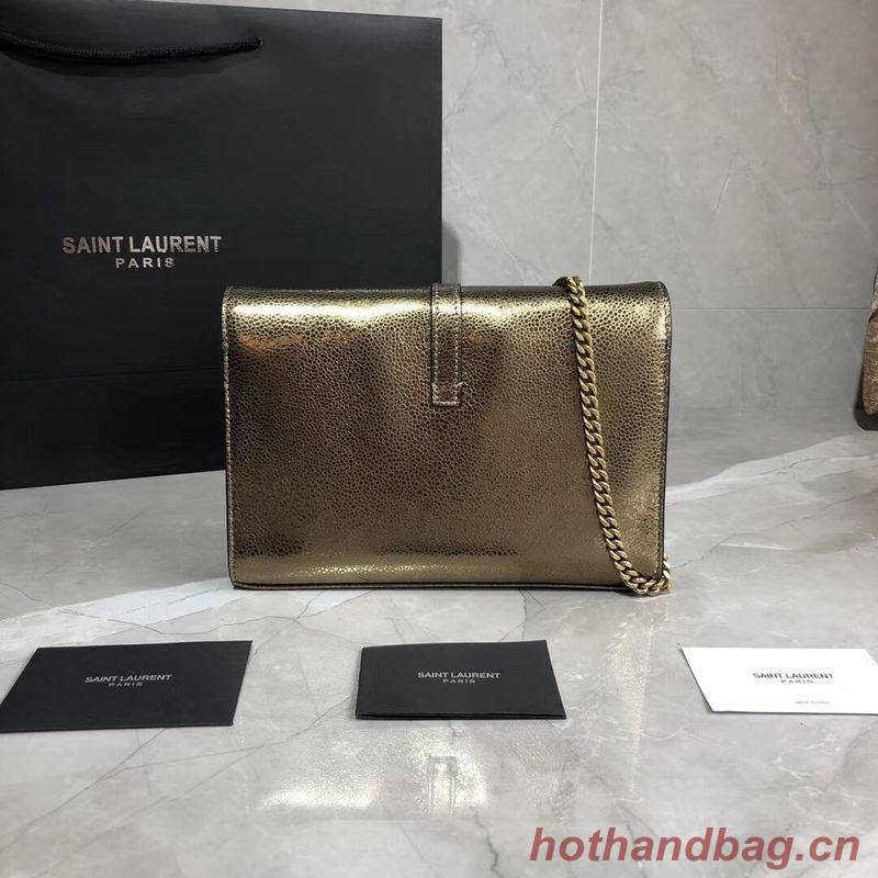 Yves Saint Laurent Original Leather Shoulder Bag Y554763 Bronze Gold Yves Saint Laurent Original Leather Shoulder Bag Y554763 Bronze Gold
