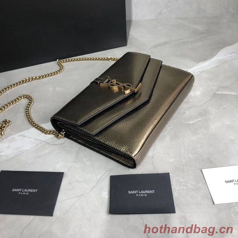 Yves Saint Laurent Original Leather Shoulder Bag Y554763 Bronze Gold Yves Saint Laurent Original Leather Shoulder Bag Y554763 Bronze Gold