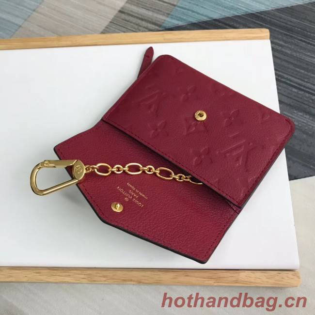 Louis Vuitton card holder N60633 purplish