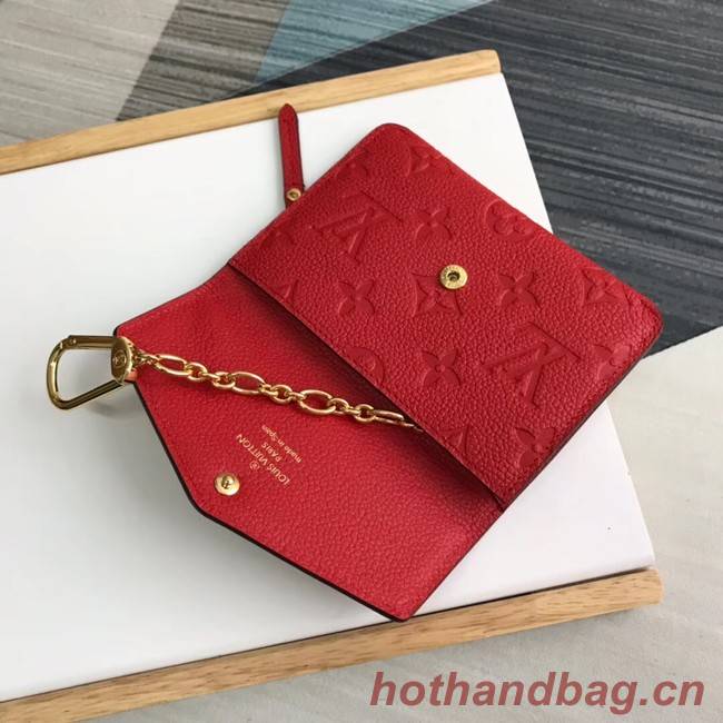 Louis Vuitton card holder N60633 red