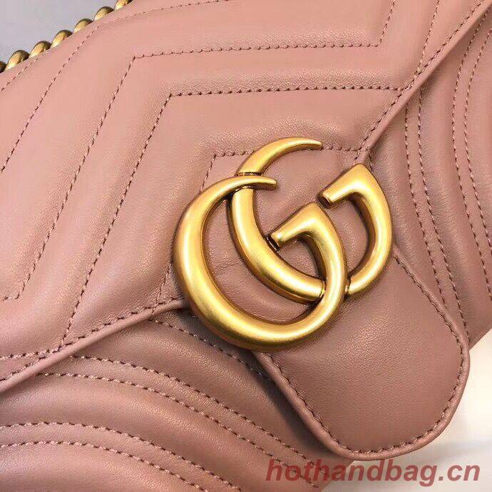 Gucci GG Marmont Original Leather matelasse shoulder bag 443497