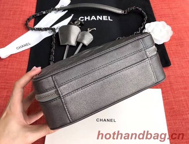 Chanel Original Leather Cosmetic Bag A93343 Black
