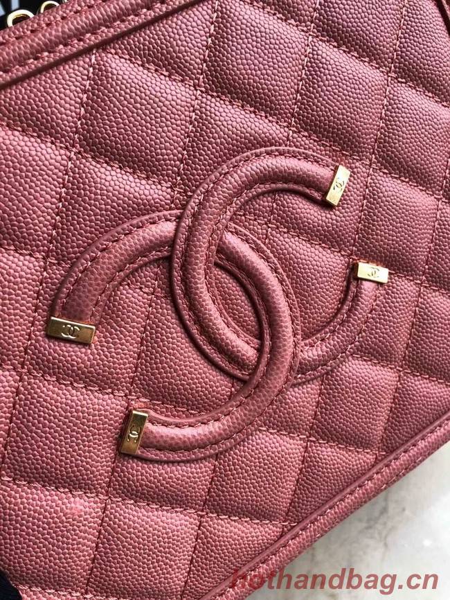 Chanel Original Leather Medium Cosmetic Bag 93443 Pink