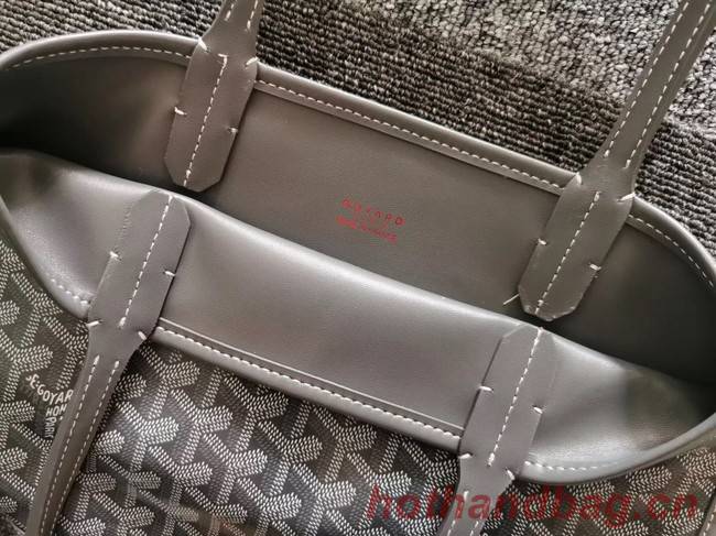Goyard Calfskin Leather Mini Tote Bag 6782 Grey
