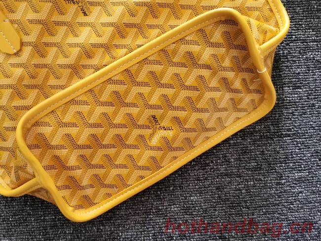 Goyard Calfskin Leather Mini Tote Bag 6782 Yellow