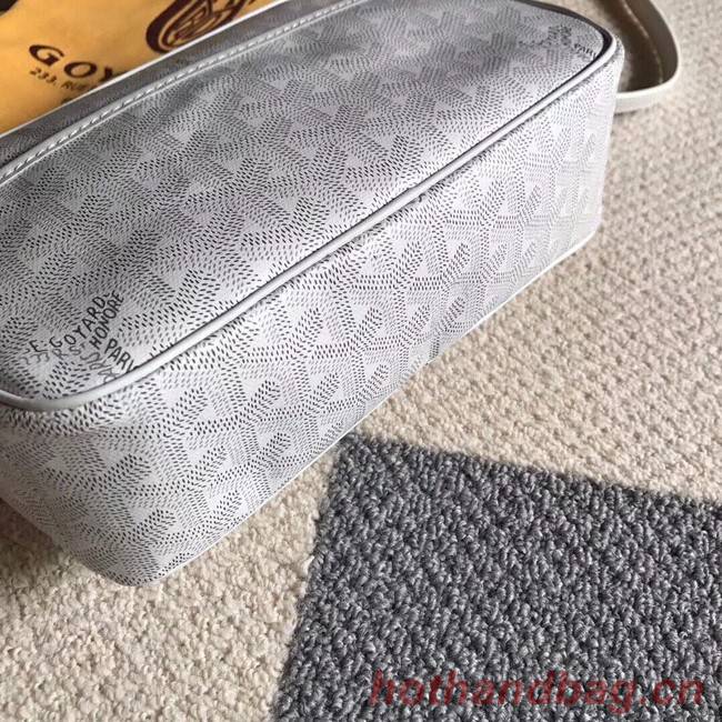 Goyard Calfskin Leather Shoulder Bag 6788 White