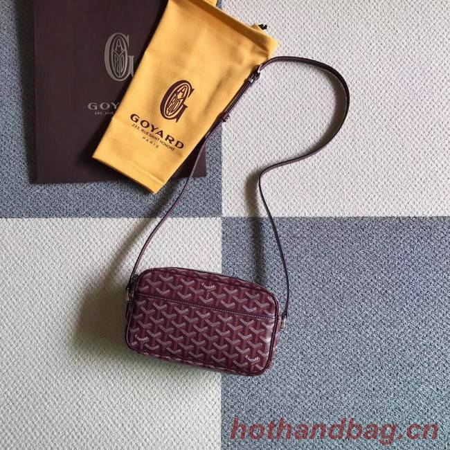 Goyard Calfskin Leather Shoulder Bag 6788 Wine
