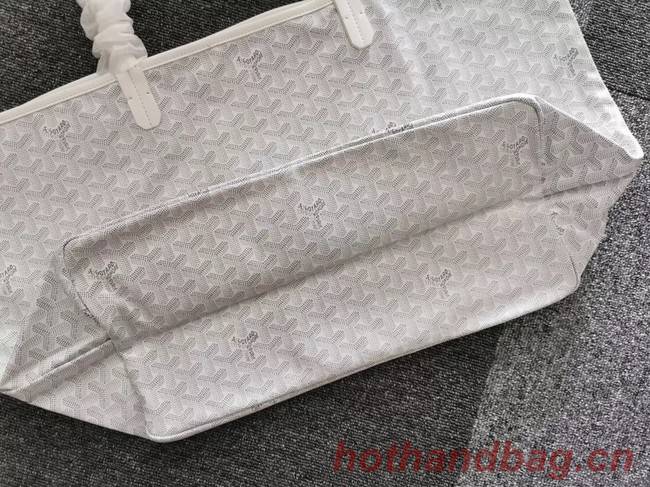 Goyard Calfskin Leather Tote Bag 6783 White