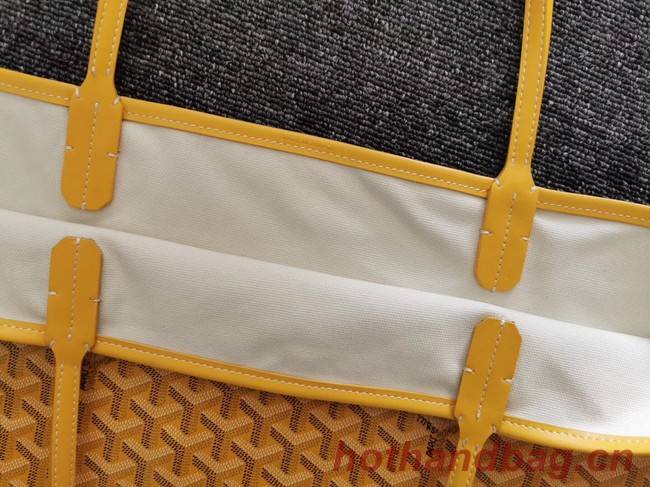 Goyard Calfskin Leather Tote Bag 6783 Yellow