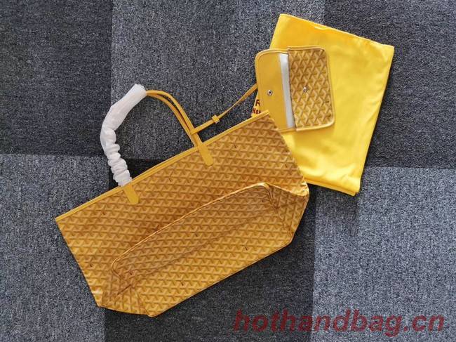 Goyard Calfskin Leather Tote Bag 6783 Yellow