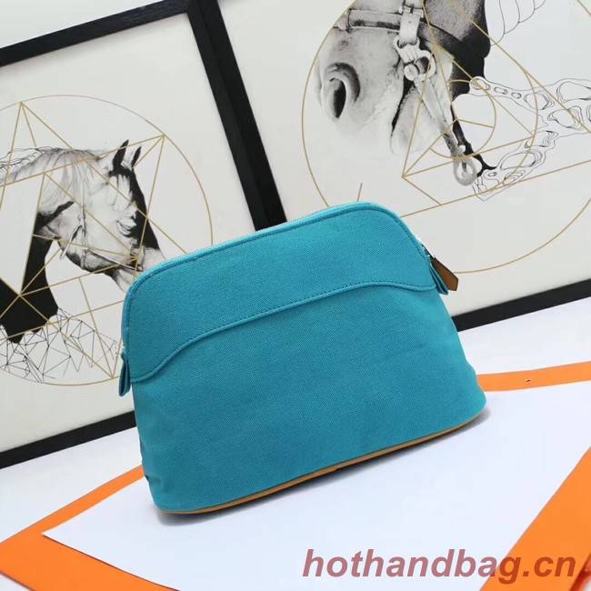 Hermes Cosmetic Bag H3699 Blue