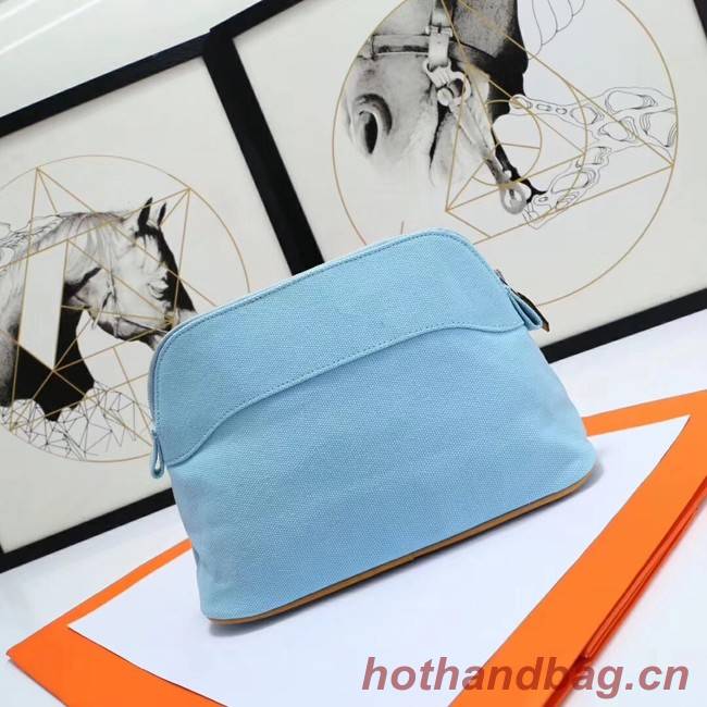 Hermes Cosmetic Bag H3699 Light Blue