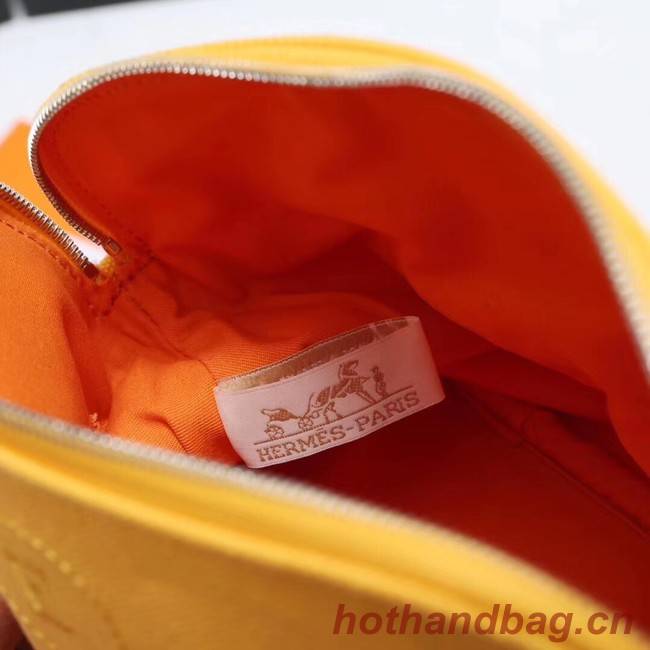 Hermes Cosmetic Bag H3699 Yellow