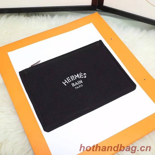 Hermes Cosmetic Bag H3700 Black