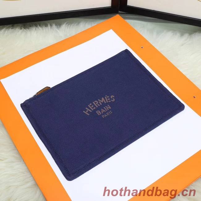 Hermes Cosmetic Bag H3700 Blue