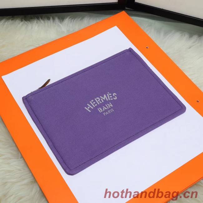Hermes Cosmetic Bag H3700 Purple