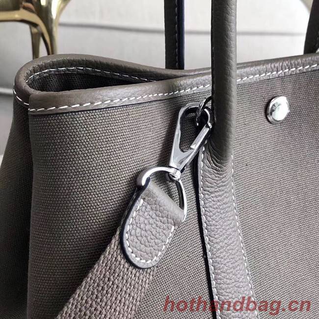 Hermes Garden Party 36cm Tote Bags Original Leather A3698 Grey