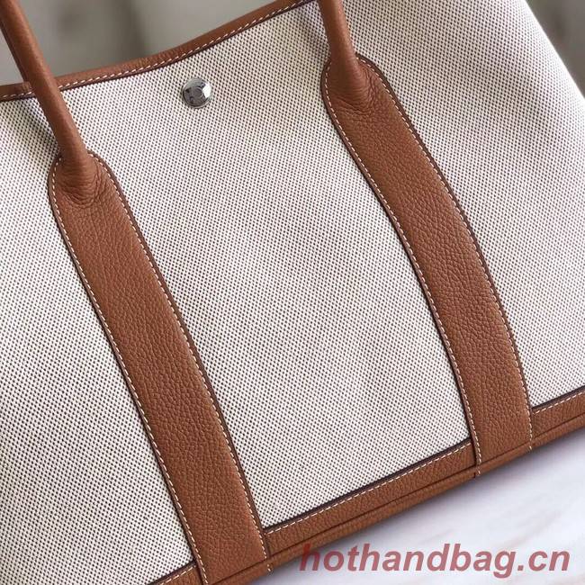 Hermes Garden Party 36cm Tote Bags Original Leather H3698 Brown