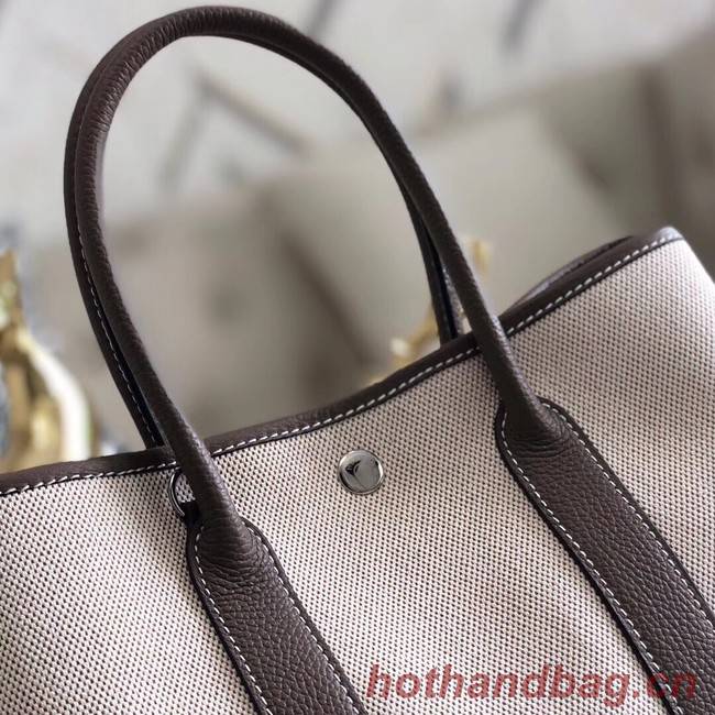 Hermes Garden Party 36cm Tote Bags Original Leather H3698 Grey