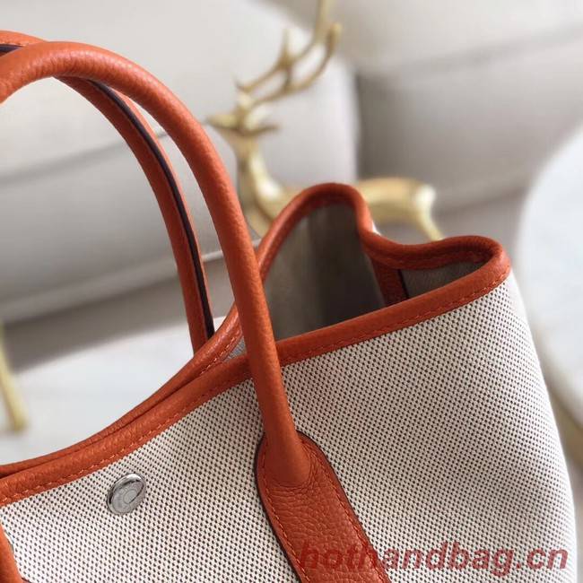 Hermes Garden Party 36cm Tote Bags Original Leather H3698 Orange