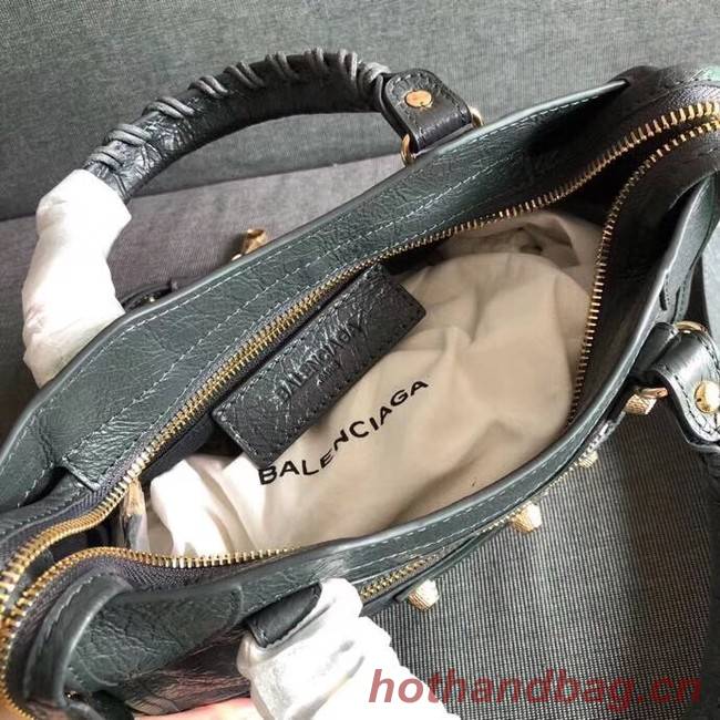Balenciaga The City Handbag Calf leather 382567 grey