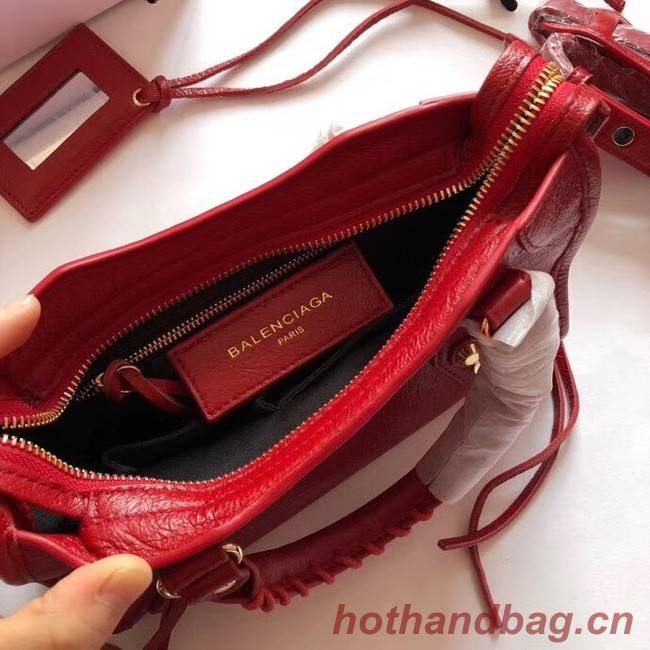 Balenciaga The City Handbag Calf leather 382567 red