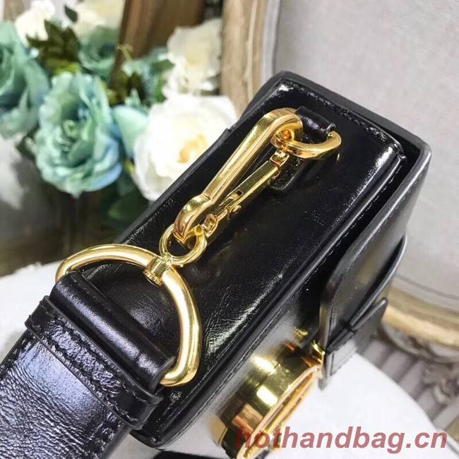 Dior 30 MONTAIGNE Sheep leatherJACQUARD BOX BAG M928 black