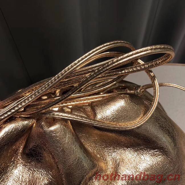 Bottega Veneta Sheepskin Weaving Original Leather BV3693 Gold