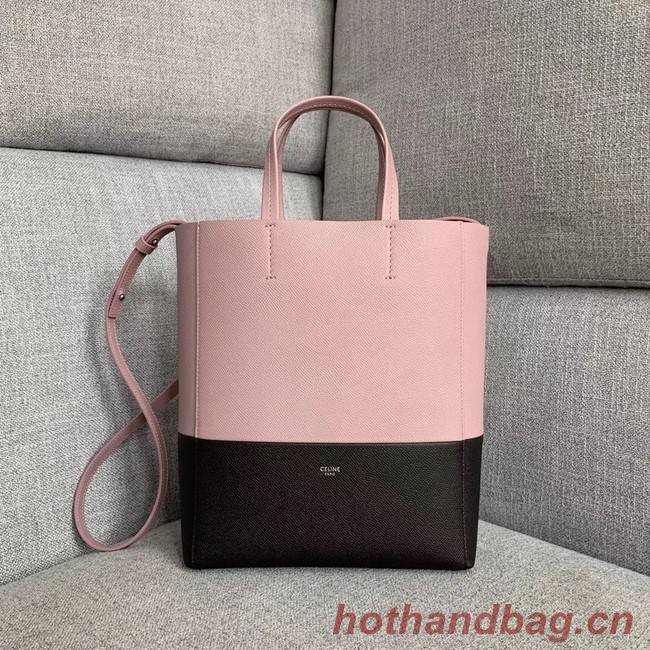 Celine Original Leather CABAS Bag 189813 Pink&Black