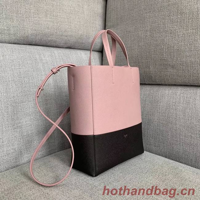 Celine Original Leather CABAS Bag 189813 Pink&Black