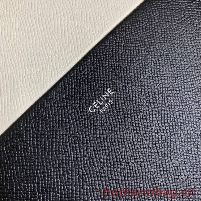 Celine Original Leather CABAS Bag 189813 White&Black