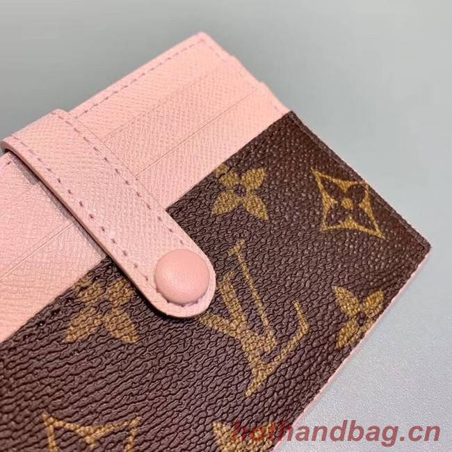 Louis Vuitton Monogram Canvas Card Holder M61730 Pink