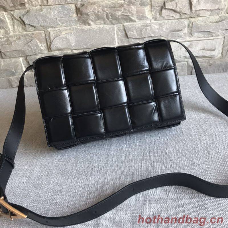 Bottega Veneta Sheepskin Weaving Original Leather BV3996 Black