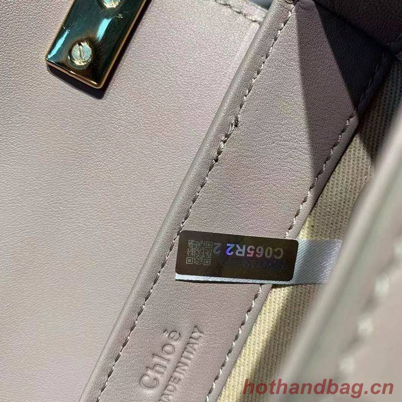 Chloe Original Calfskin Leather Top Handle Small Bag 3S030 Gray