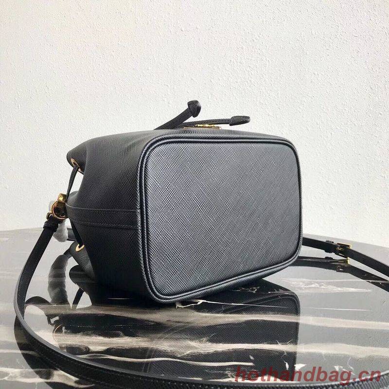 Prada Galleria Saffiano Leather Bag 1BE032 Black
