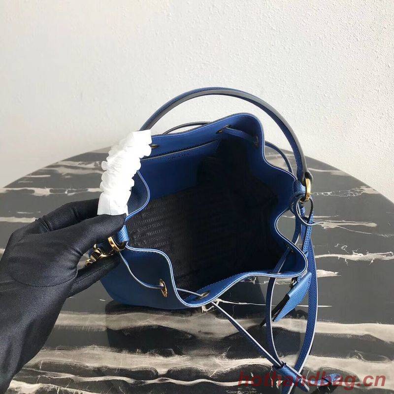Prada Galleria Saffiano Leather Bag 1BE032 Blue