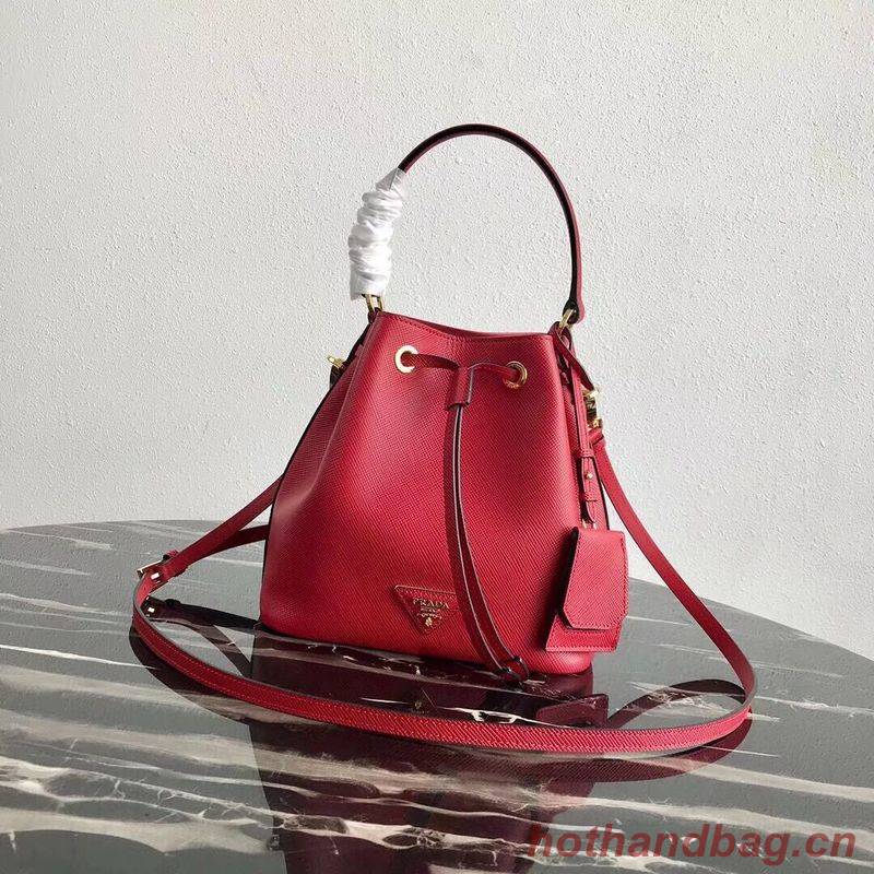 Prada Galleria Saffiano Leather Bag 1BE032 Red