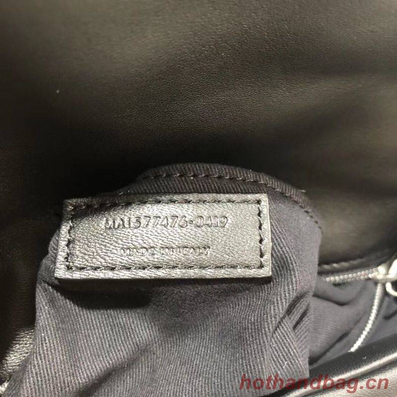 Yves Saint Laurent LOULOU PUFFER SMALL BAG IN QUILTED CRINKLED MATTE LEATHER Y577476 Black Yves Saint Laurent LOULOU PUFFER SMALL BAG IN QUILTED CRINKLED MATTE LEATHER Y577476 Black