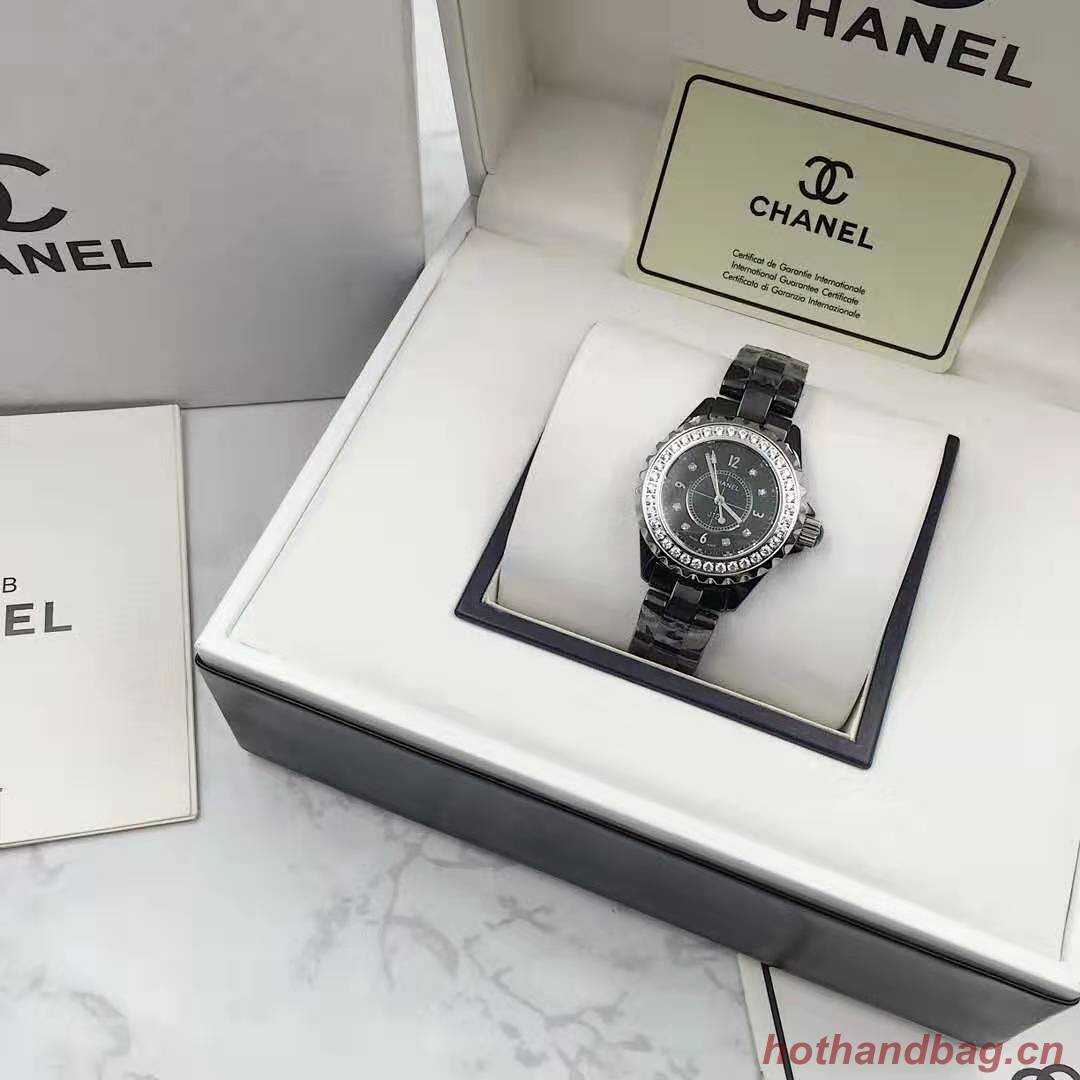 Chanel Diamond Watch CH2369 Black