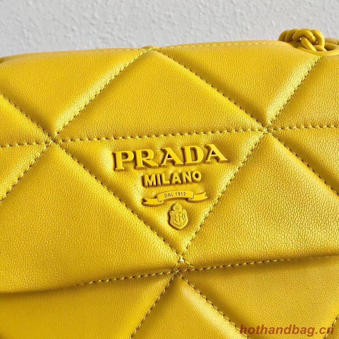 Small Prada Spectrum shoulder bag 1BD233 Yellow