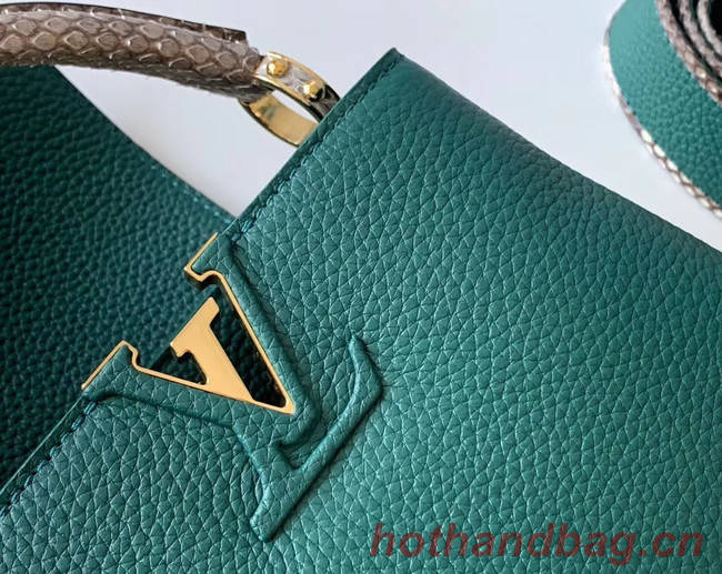 Louis Vuitton Original Taurillon leather CAPUCINES BB M95509 green
