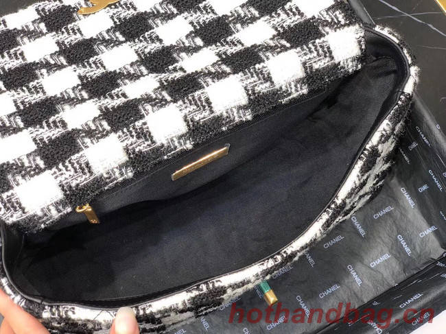 CHANEL 19 Flap Bag AS1161 Black&white